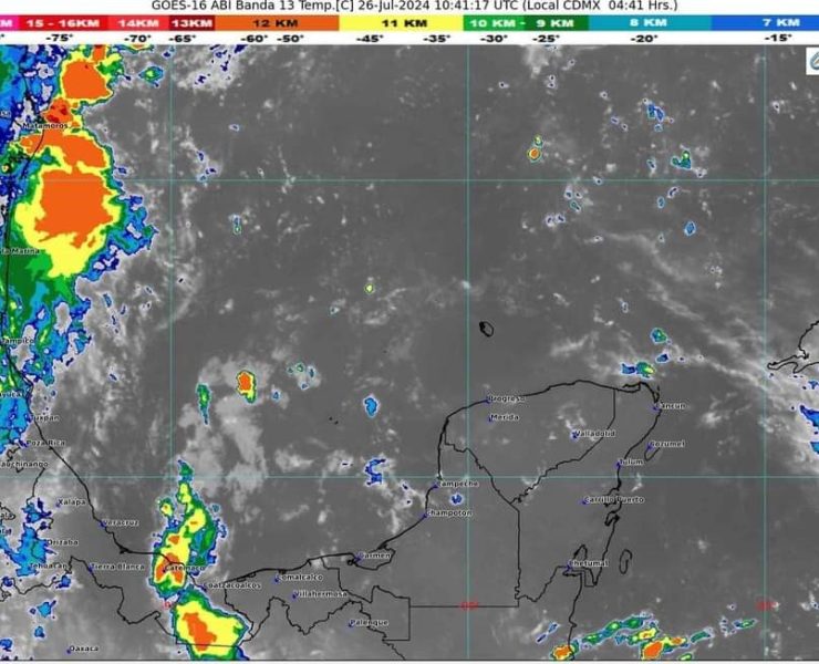 Clima en Quintana Roo del día 26 de julio 2024