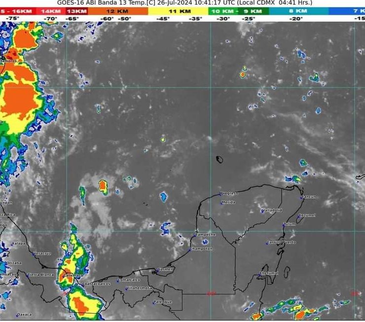 Clima en Quintana Roo del día 26 de julio 2024