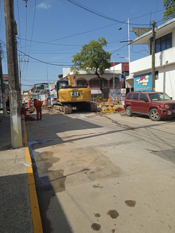Excavación sobre el sector de Arista