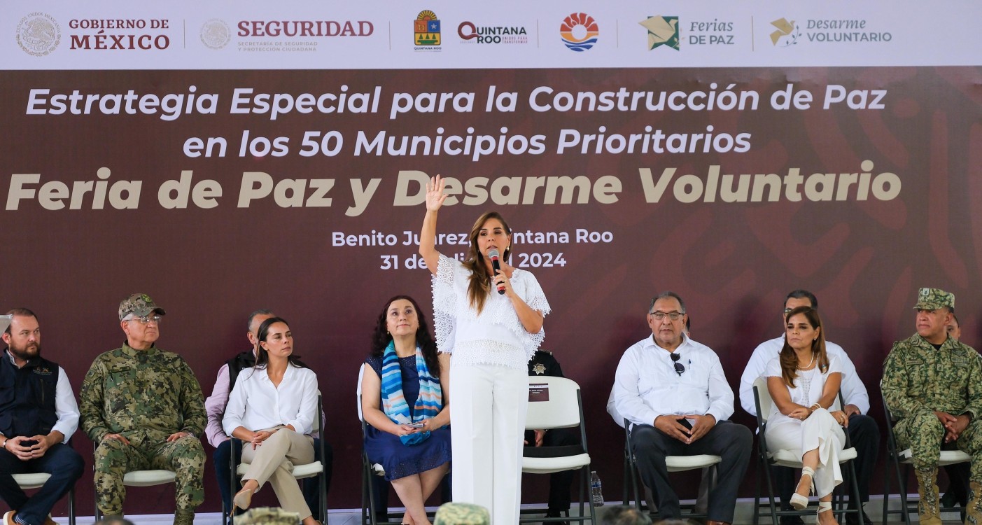 Feria de Paz y Desarme Voluntario en Villas Otoch Paraíso para la Construcción de Paz en Q.Roo