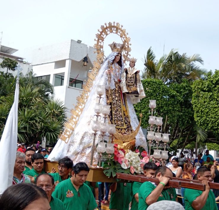 Domingo 28 de julio paseo de la Virgen del Carmen por tierra