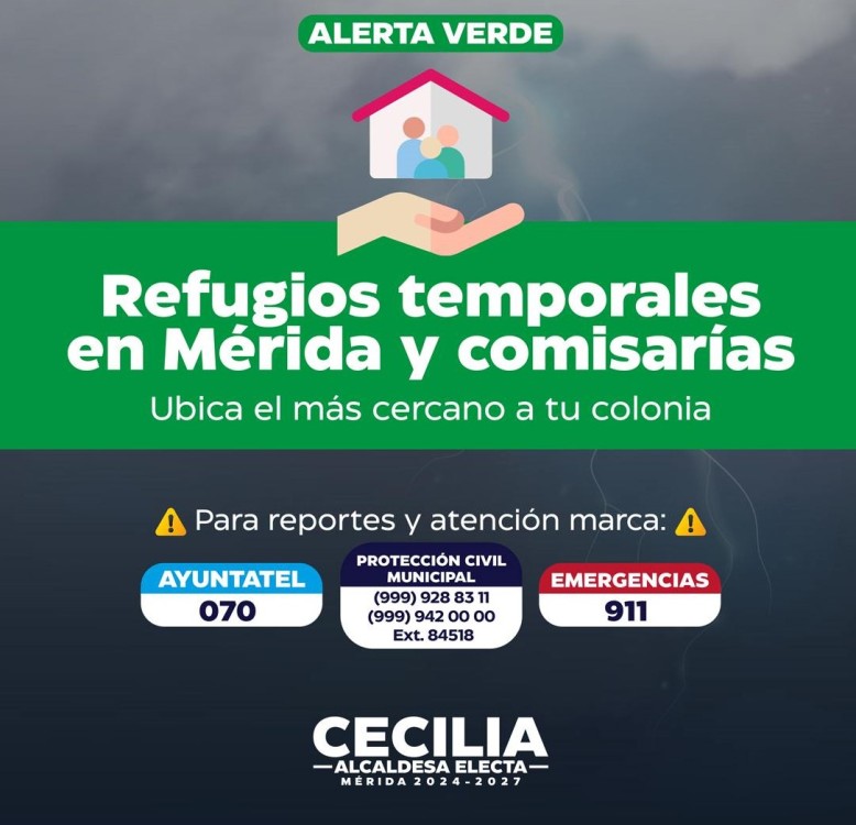 Cecilia Patrón: Meridanos y autoridades nos cuidamos mutuamente de Beryl