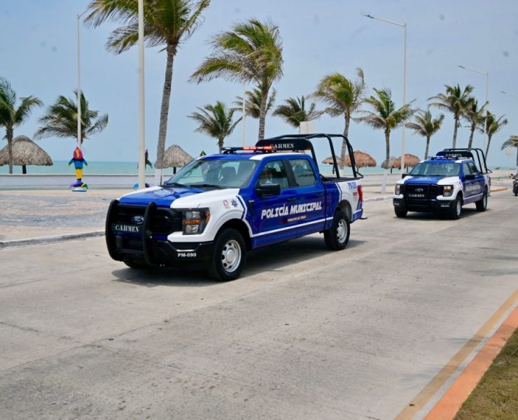 Policía Municipal con logística para brindar seguridad