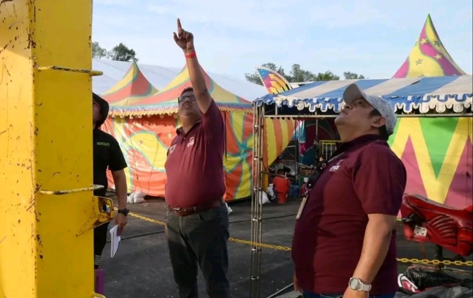 Protección Civil realizó verificaciones a los juegos mecánicos