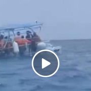 Por poco termina en tragedia, choque de dos lanchas turísticas en Cozumel