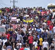 Caravana de migrantes rumbo a Oaxaca