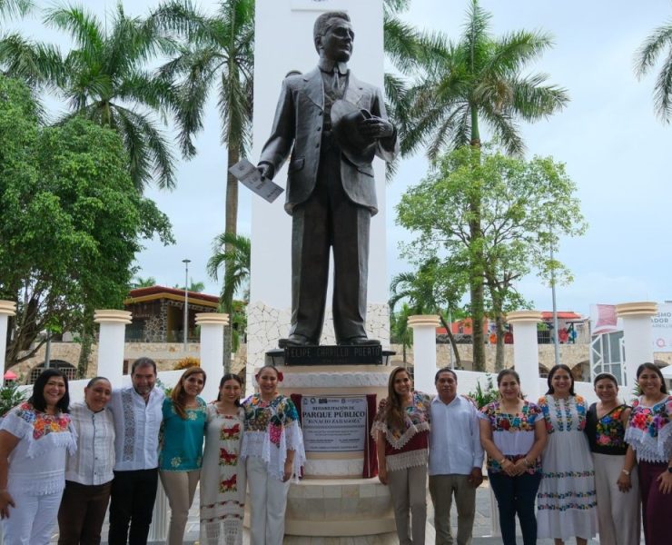 Inauguración de la renovación del Parque Público "Ignacio Zaragoza" por Mara Lezama