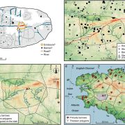 Un mapa de Europa tallado en piedra