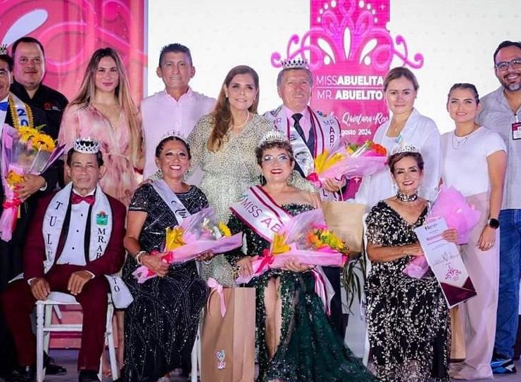 DIF Quintana Roo celebró el Certamen Miss y Mr. Abuelito Quintana Roo 2024
