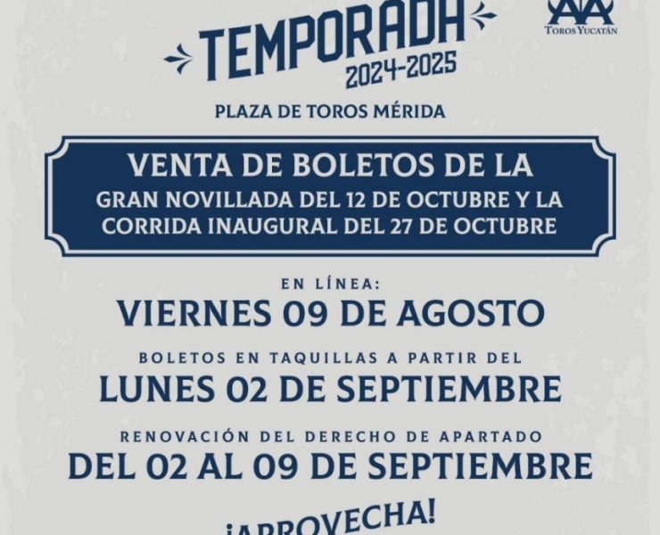 Inicio de la Temporada 2024-2025 en la Plaza de Toros Mérida