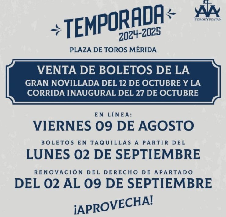Inicio de la Temporada 2024-2025 en la Plaza de Toros Mérida
