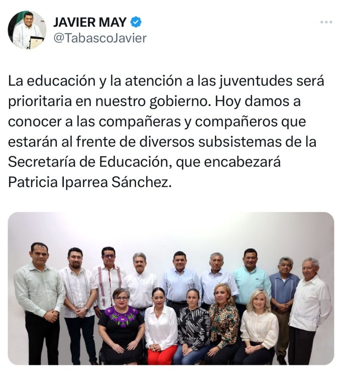 Realiza Javier May nombramientos en instituciones educativas de la SETAB