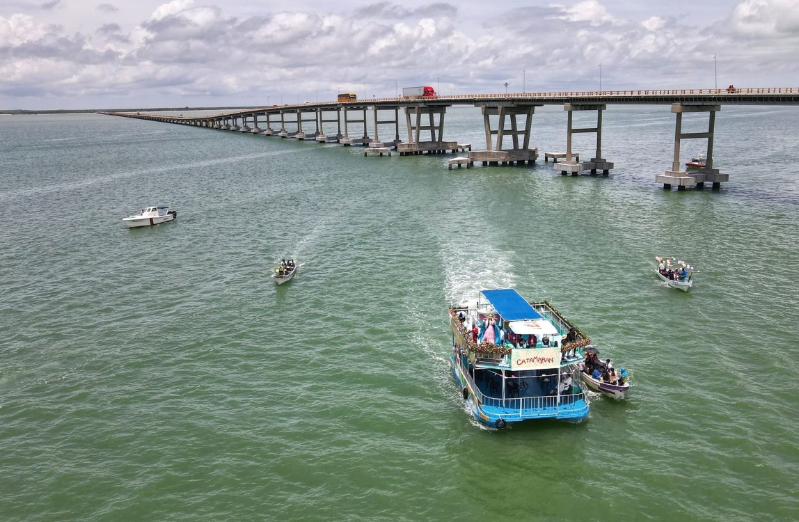 Edición 18 del paseo de la virgen de Asunción por mar