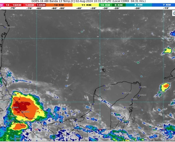 Pronósticos del clima en Quintana Roo 02 de agosto del 2024