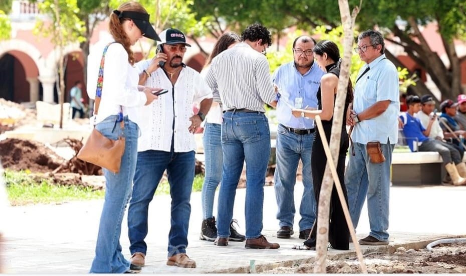 INAH suspende las obras de la Plaza Grande de Mérida