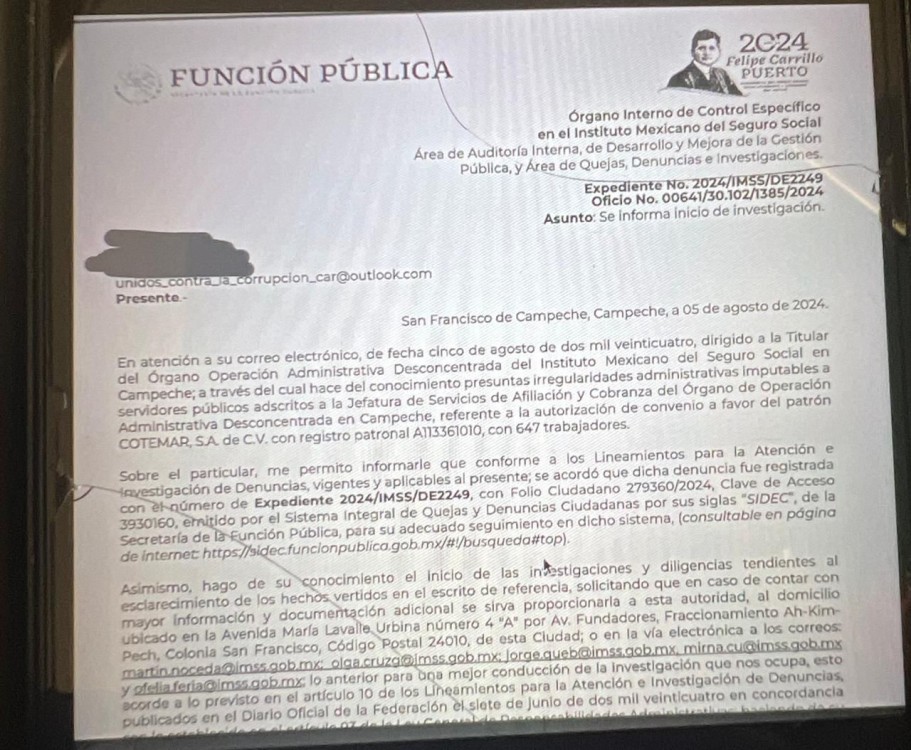 Corrupción en IMSS de Ciudad del Carmen
