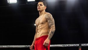 El pugilista boricua Edgar Berlanga, registro un peso de 167.5 lbs.