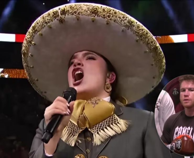 Camila Fernández comete error al cantar el Himno Nacional