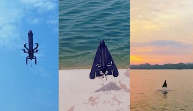 China crea un dron anfibio