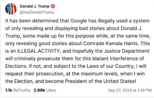 El conflicto entre Trump y Google