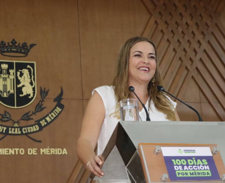 Cecilia Patrón presentó plan de primeros 100 días de resultados del gobierno de Mérida