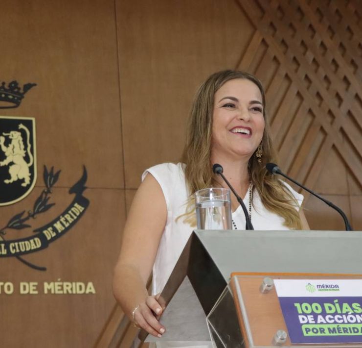 Cecilia Patrón presentó plan de primeros 100 días de resultados del gobierno de Mérida