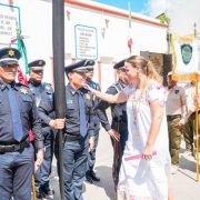 Cecilia Patrón reconoce a la Policía Municipal la seguridad que le brindan a Mérida