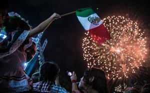 El Grito en el Zócalo de la Ciudad de México.
