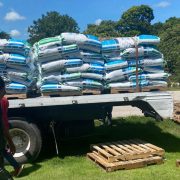 Productores de mojarras reciben 33 toneladas de alimentos