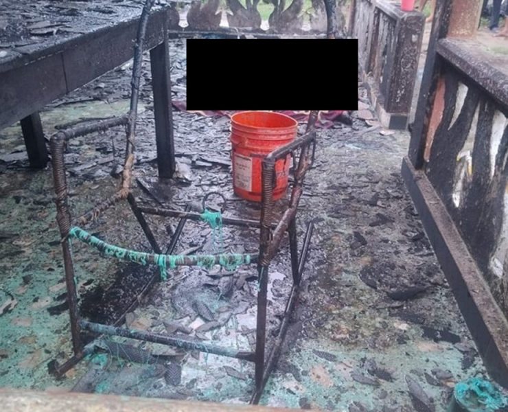 Explosión en una casa en Comalcalco