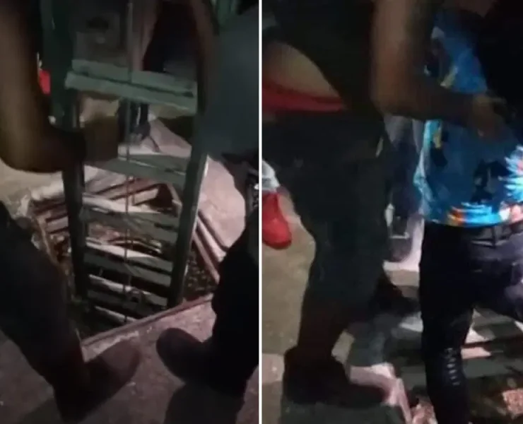 ¡Impactante video! Pilón cae en una coladera antes de cantar