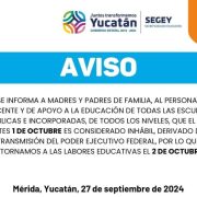 No habrá clases el 1 de octubre: ¡Entérate de por qué!