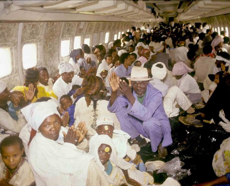 ¡Mil 88 Judíos Etíopes Transportados en un Avión en Misión de Rescate!