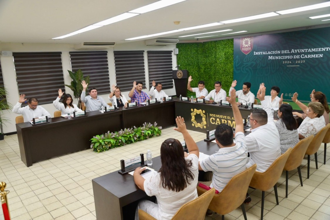 Quedó instalado el Ayuntamiento del municipio de Carmen 2024-2027