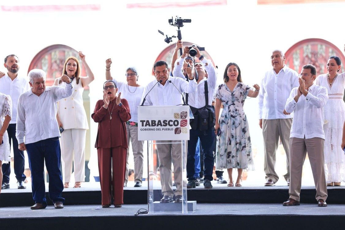 Obra del Tren de Dos Bocas a Estación Chontalpa arrancará este año: Javier May