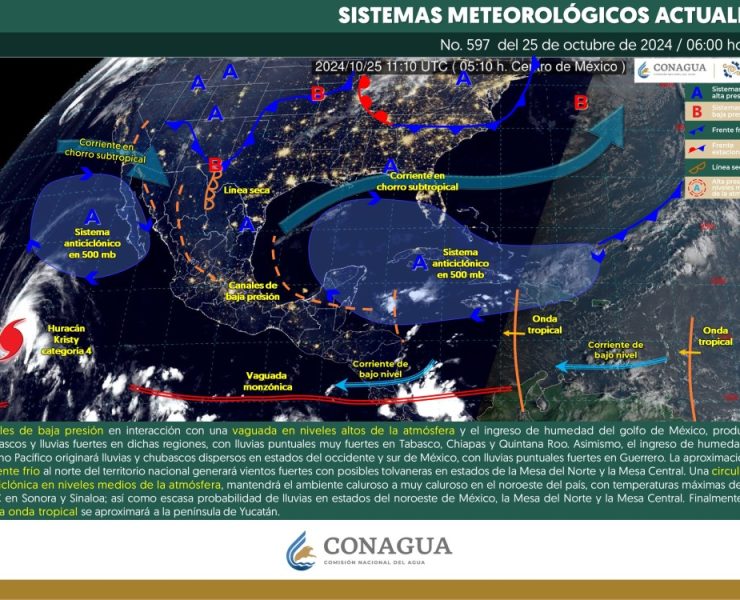 Lluvias intensas, calor extremo y fuertes vientos: el clima desafiante de hoy en México