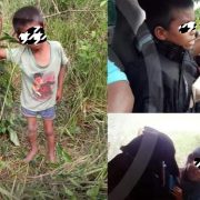 Niño que se perdió en el monte fue localizado con vida en Palizada (Video)
