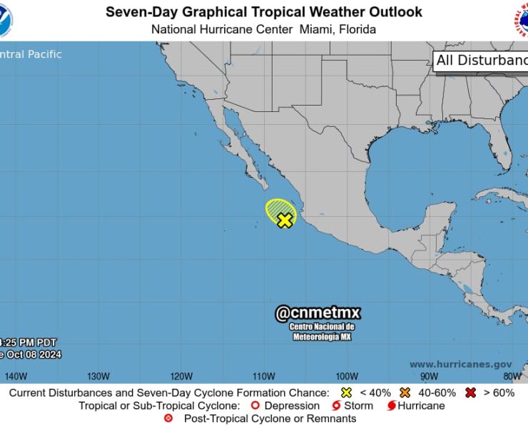 Posible sistema tropical frente a la costa de México pierde fuerza, pero continúa bajo monitoreo