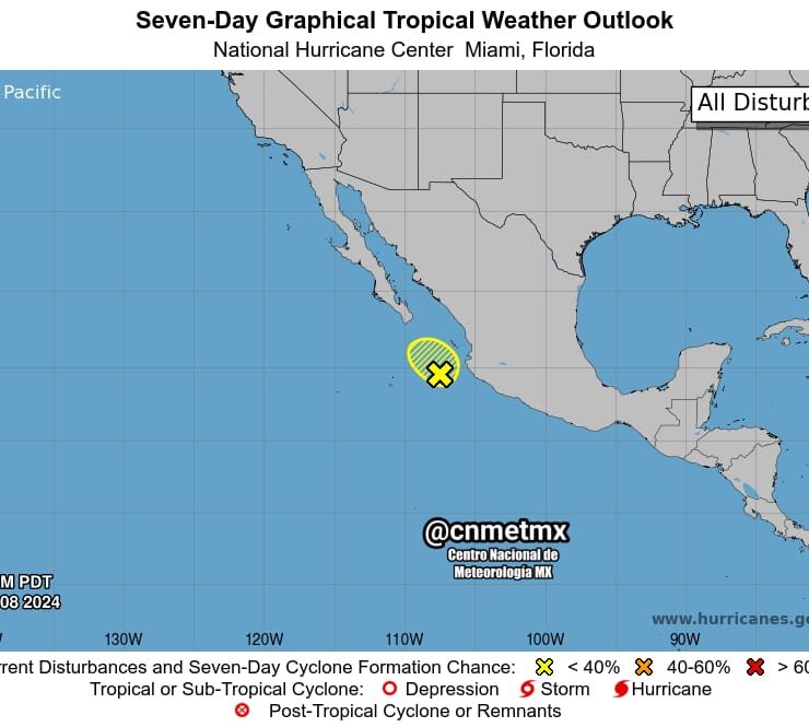 Posible sistema tropical frente a la costa de México pierde fuerza, pero continúa bajo monitoreo
