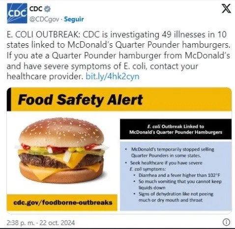 La reacción de McDonald's