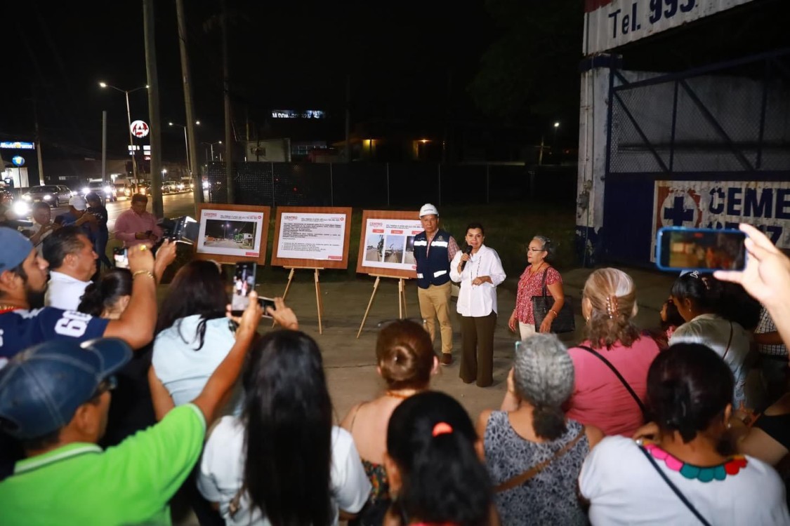 rehabilitación del alumbrado público en 6.2 kilómetros