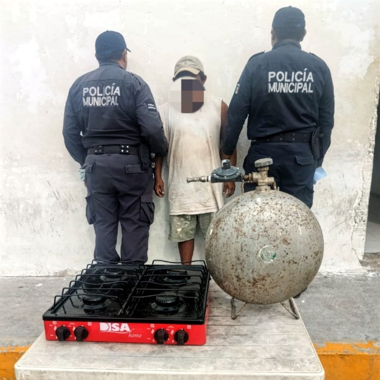 Detención del ladrón en Progreso