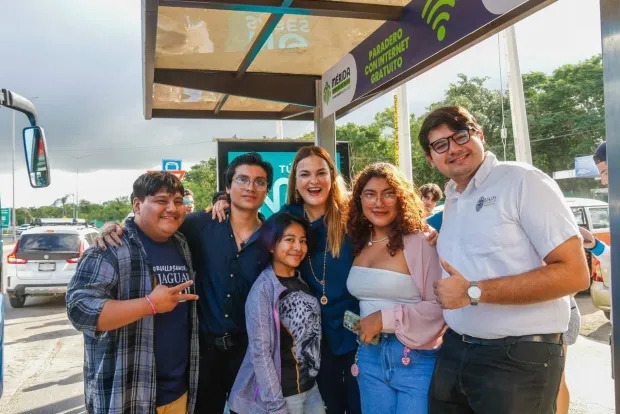 ¿Dónde están ubicados los paraderos con internet gratis en Mérida?