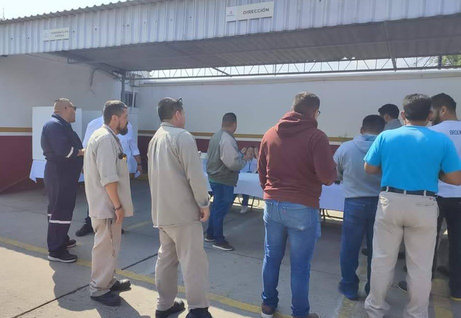 la autoridad del centro laboral, no ha emitido una toma de nota