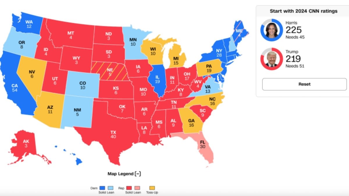 Mapa Electoral de Estados Unidos 2024 ¿Qué Estado Decidirá al Próximo