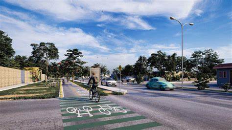 Creación de ciclovías y espacios peatonales