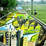 La Calle más Larga del Mundo con Pintura en 3D