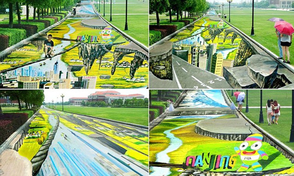 La obra de Yongchun se suma a una larga tradición de arte callejero en China