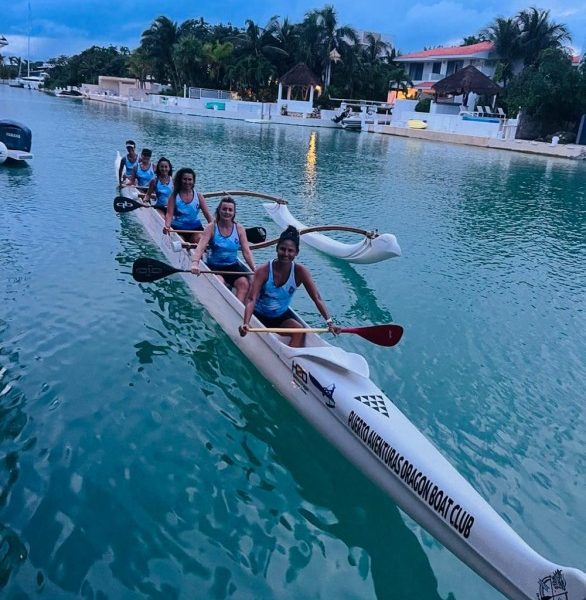 Atletas quintanarroenses representan a México en el Panamericano de Canoa Outrigger en Brasil