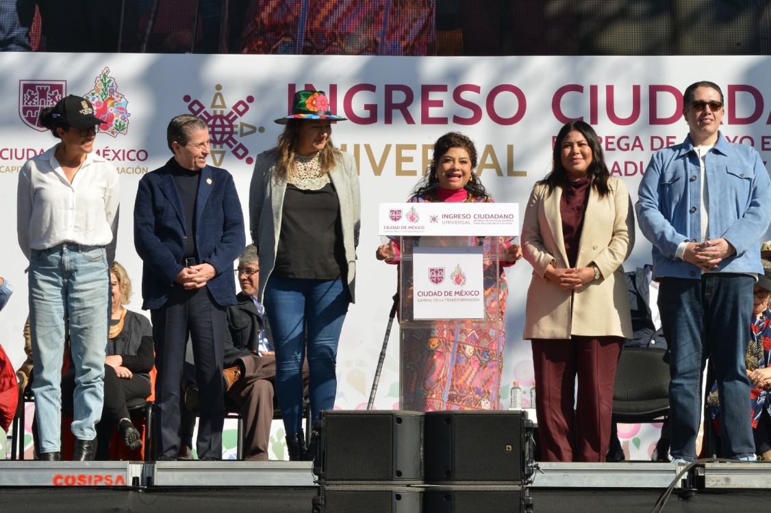Clara Brugada lanza “Ingreso Ciudadano Universal” y refuerza derechos sociales en la CDMX
